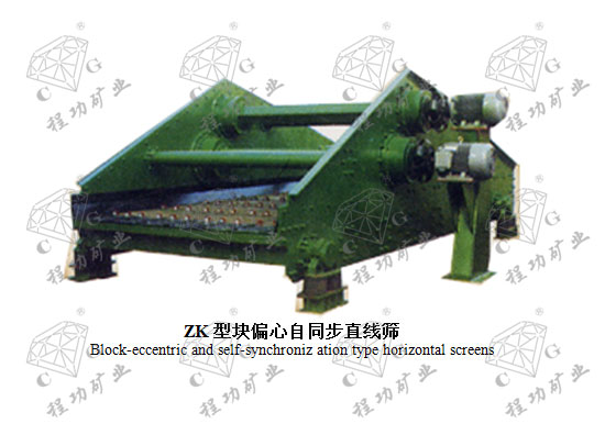 ZK�Ϳ�ƫ����ͬ��ֱ��ɸ Block-eccentric and self-synchroniz ation type horizontal screens
